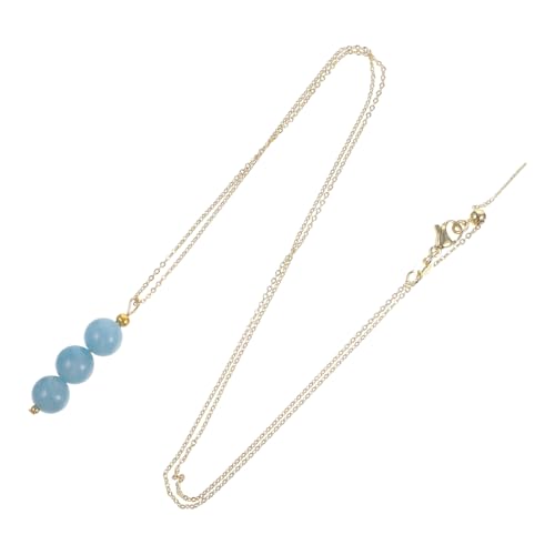 Homoyoyo Klarer Kristallanhänger für Frauen Halskette Kristallperlen Stilvolle Clavicle Kette Partys Sicheres Material Einfach zu Vielseitig Kombinierbar von Homoyoyo