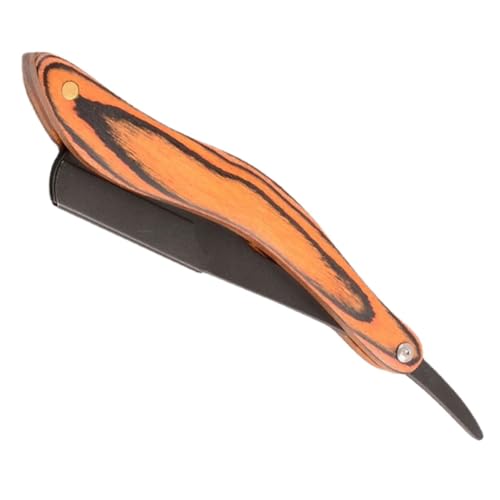 Homoyoyo Klassisches Klappbares Rasiermesser mit Holzgriff aus Multifunktionaler Herrenrasierer für Bart und Gesichtspflege Handliches Robustes Rasierwerkzeug für Reisen und Zuhause von Homoyoyo