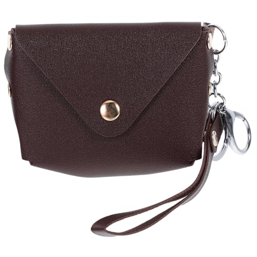 Homoyoyo Mini Geldbörse Damen Pu Leder Portemonnaie Mit Schlüsselanhänger Kompakte Münzgeldbörse Für Frauen Handy Purse Mit Karabiner Praktischer Schlüsselhalter Und Geldbeutel von Homoyoyo