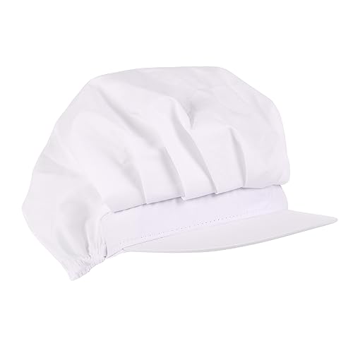 Homoyoyo Kochmütze Arbeiten Atmungsaktiv backen Ja Männer Erwachsene Hut mit breiter Krempe Damen Lebensmittel Arbeitsmütze Kochkappe Koch Mütze Küchenhut Baumwolle Weiß von Homoyoyo