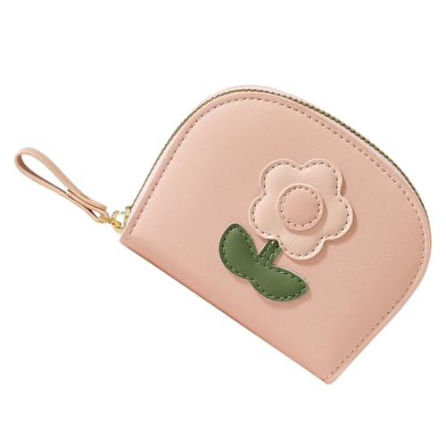 Homoyoyo Kompakte Damen Geldbörse PU mit Reißverschluss Kartenetui für Mehrere Karten Bargeld für Reisen Minimalistischen von Homoyoyo