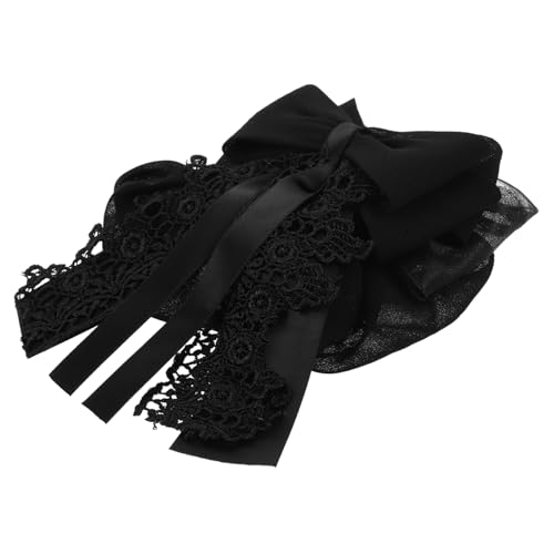Homoyoyo Kopf Zubehör Haarspange Dutt Abdeckung Vintage Netzkappe Frauen Haar Snood Netz Haar Dutt Netz Snoods Schleife Häkeln Schwarzes von Homoyoyo