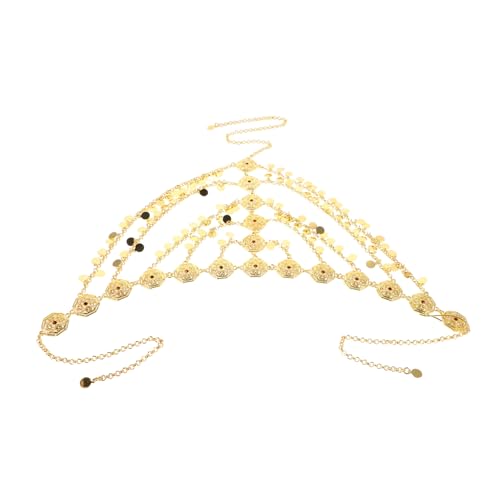 Homoyoyo Kopfkette Kopfbedeckung Aus Legierter Stirnquaste Mit Kette Für Frauen Und Mädchen – Haarschmuck Für Festivals Halloween Und Abschlussbälle Für Hochzeiten Und Partys von Homoyoyo