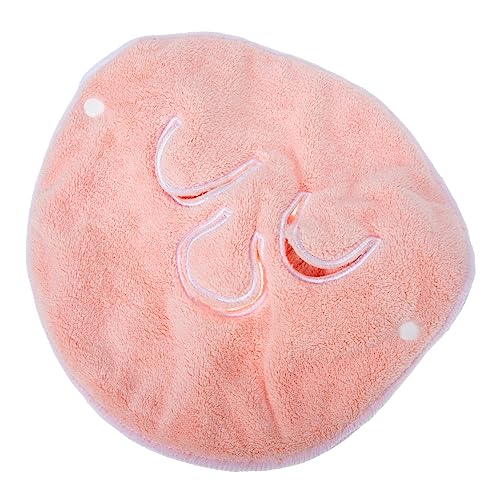 Homoyoyo Korallenfleece Gesichts Handtuch für Heiße Kompressen Weiches Hautfreundliches Feuchtigkeitsspendendes Gesichtstuch mit Drei Löchern und Abnehmbaren Bändern für Entspannung und von Homoyoyo