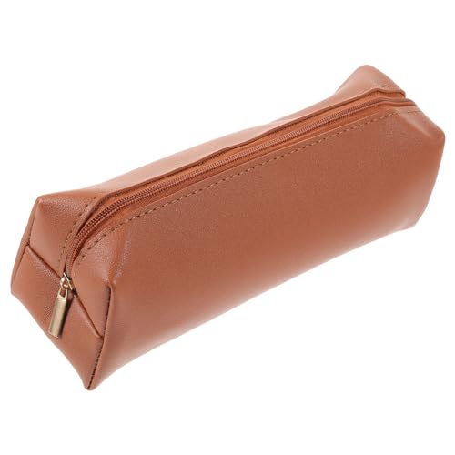 Homoyoyo Kosmetikpinselhalter Mit Stifteetui Kleine Reise-federtasche Aus Leder Organizer Für Schminkpinsel Und Schreibwaren Tragbar Für Unterwegs von Homoyoyo