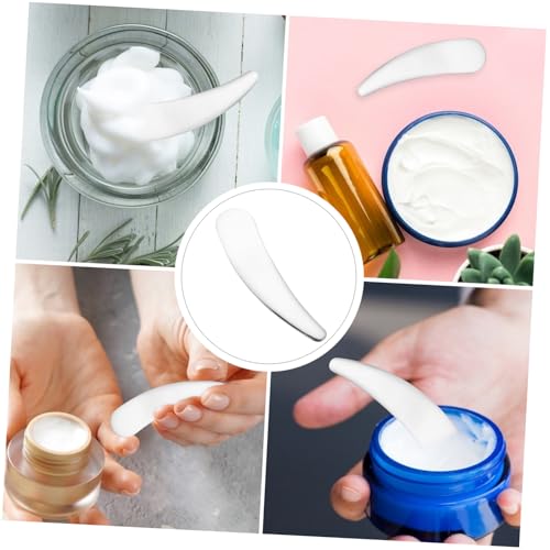 Homoyoyo Kosmetikspatel aus Edelstahl Kleiner Beauty Löffel für Gesichtscreme Maske und Lotion Wiederverwendbarer Make up Spatel Praktisches Beauty Tool für Hautpflege und Serum von Homoyoyo