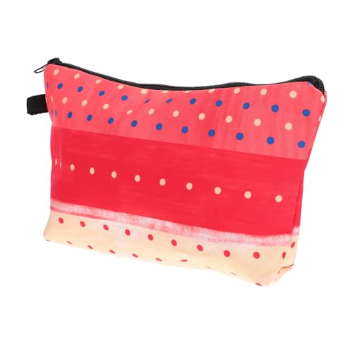 Homoyoyo Kosmetiktasche Damen Dots Printing Buntes Design Leichte Tragbare Makeup Tasche mit Reißverschluss Praktische Handtasche für Kosmetik und Kleine Alltagsgegenstände von Homoyoyo