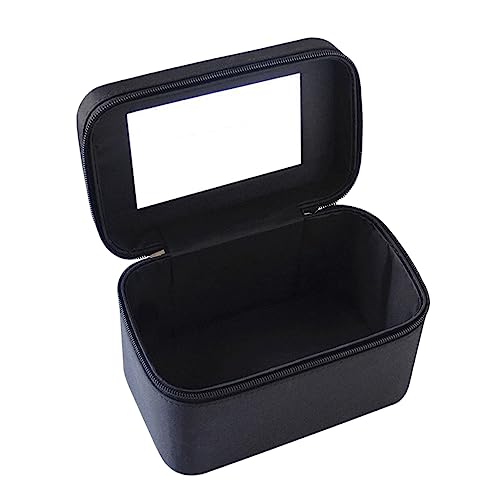 Homoyoyo Kosmetiktasche mit Großem Fassungsvermögen Wasserabweisend aus Strapazierfähigem Mikrofaser Material Handlich mit Breitem Griff für Reisen Praktischer Kosmetik Organizer von Homoyoyo