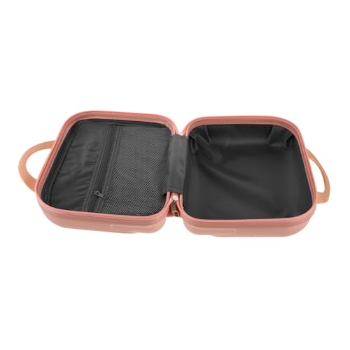 Homoyoyo Kosmetiktasche Mit Fächern Tragbarer Make-up-Organizer Reiseschminkkoffer Aus Abs Und Polyester Kulturbeutel Mit Griff Für Reisen Und Alltag von Homoyoyo