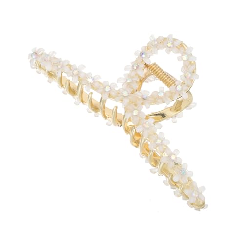 Homoyoyo Krallenclip für Dickes Haar Großer Metall haarclip mit Cat eye kristallen und Strasssteinen Flexibler Langlebiger Haarschmuck für Damen bei Alltag Büro und Hochzeit von Homoyoyo