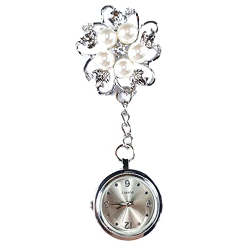 Homoyoyo Krankenschwester Uhr Clip Taschenuhr für Damen Herren Hochwertiges Design mit Blumenmotiven Langlebig Praktisch für von Homoyoyo