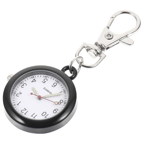 Homoyoyo Krankenschwester Uhr Krankenschwester schlüsselanhänger Taschenuhr Männer Clip-Uhr Schlüsselanhänger Uhr Brustanhänger Uhr Studenten hängen Uhr Timing-Uhren Zinklegierung Black von Homoyoyo