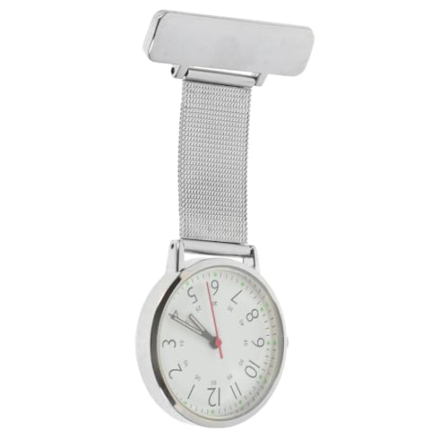 Homoyoyo Krankenschwester Uhr Pflege Schrubben Taschenuhr Abzeichenhalter Krankenschwestern Frauen Tierarztzubehör Einziehbar Schwesternuhr Mit Hängendem Revers Reversuhr Silver Metall von Homoyoyo