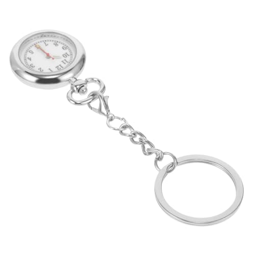 Homoyoyo Krankenschwester Uhr pro Watch Medical Watch armbanduhren Silberne Uhr schlüsselketten Pflegeuhr Anhängeruhren Uhr klein Uhrenbrosche für den täglichen Gebrauch Quarz Silver von Homoyoyo