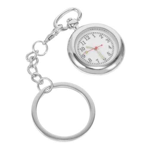 Homoyoyo Krankenschwester beobachten Keychain Bequeme Krankenschwesternuhr Digitaluhr für Frauen Anhängeruhren Frauen Krankenschwester Uhr Gewöhnlicher Glasspiegel Silber von Homoyoyo