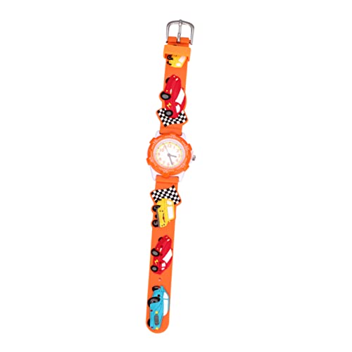 Homoyoyo Kreative Kinderuhr Mit Wasserschutz Armbanduhr Im Auto-Design Für Jungen Und Mädchen Strapazierfähig Und Vielseitig Für Junge Mädchen Orange von Homoyoyo