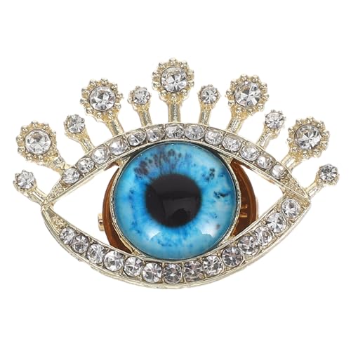 Homoyoyo Kreative Strass Brosche Mit Bösem Blick Für Damen Einzigartiger Kurzer Ansteckschmuck Party Retro Dekorative Brosche Für Strickjacken Und Anzüge von Homoyoyo