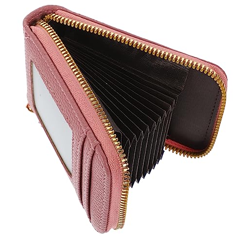 Homoyoyo Kreditkartenetui RFID Geschützte Geldbörse mit Reißverschluss Kompakter Kartenhalter für Herren Damen Kartenetui für Zuhause Reisen PU von Homoyoyo