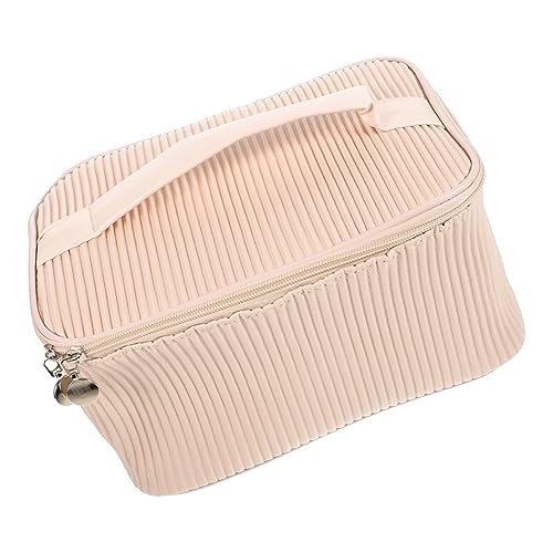 Homoyoyo Schminktasche Aus Pu-Leder Reisetasche Für Kosmetika Hängbare Kosmetiktasche Make-up-Organizer Leicht Und Tragbar Großes Fassungsvermögen Für Reisen Und Alltag von Homoyoyo