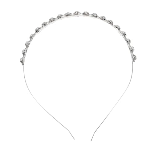 Homoyoyo Kristallbesetztes Weißes Haarband mit Blumenmotiv Strassverziert Leichter Brautschmuck für Hochzeit Brautjungfern und Festliche Anlässe Langlebiges Accessoire für Frisuren von Homoyoyo