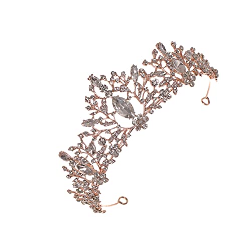 Homoyoyo Kristallkrone Brautschmuck Wasserresistent Leicht Vintage Tiara für Hochzeit Party und Besondere Anlässe von Homoyoyo