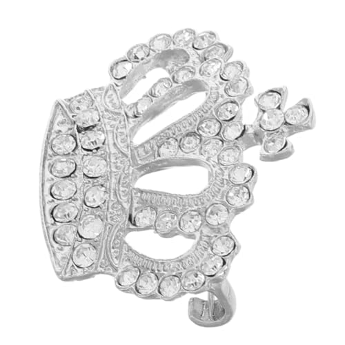 Homoyoyo Kronenbrosche Mit Strassverzierung Brosche Für Damen-anzüge Und Mäntel -kronenbrosche Strassbrosche Für Schals Und Oberbekleidung Reversbrosche Mit Kronendesign von Homoyoyo