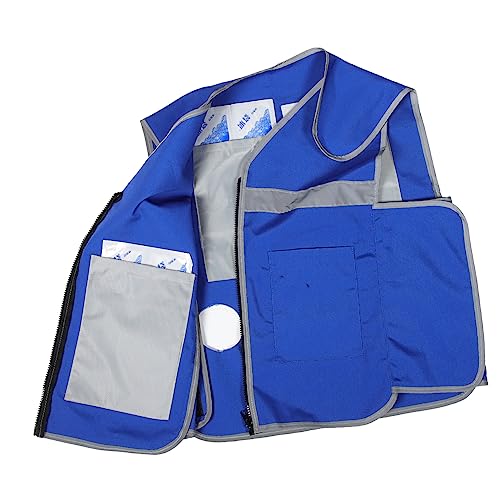 Homoyoyo Kühlweste Mit Eisbeuteln Für Herren Wiederverwendbar Für Arbeit Und Outdoor Kühlend Für Sommer Geeignet Für Körpertypen von Homoyoyo
