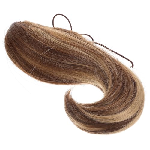 Homoyoyo Kurz Gewellter Pferdeschwanz mit Kralle Synthetische Haarverlängerung Natürlicher Look Angenehm zu Tragen Einfach Anzubringen für Damen Kurze Lockige Extensions von Homoyoyo