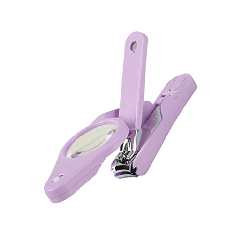 Homoyoyo LED Nagelknipser mit Lupe Langlebig Scharfe Klingen Rutschfester Griff Große Ausführung Geeignet für Frauen Männer Tragbar für Unterwegs Präzises Schneiden bei Dicken Nägeln von Homoyoyo