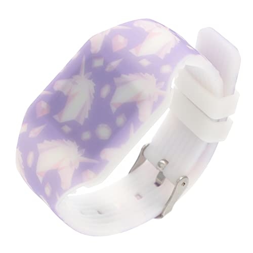 Homoyoyo Led Touch Display Kinderuhr Mit Einhorn-Design Digitale Armbanduhr Für Jungen Und Mädchen Weich Und Angenehm Zu Tragen Für Lernen Der Uhrzeit Für Und Freizeitaktivitäten von Homoyoyo