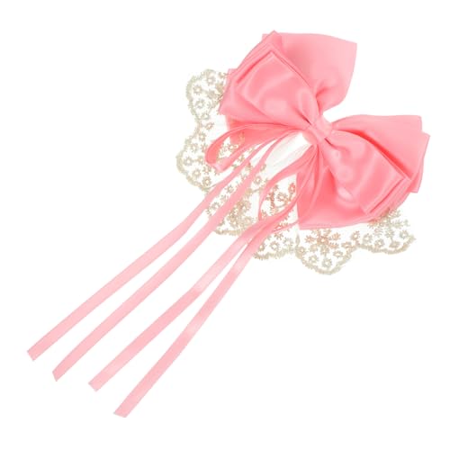 Homoyoyo Lace Bow Haarklammer Damen Haarschmuck mit Zartem Spitzen Design Langlebig und Sicher für Hochzeit Party Alltag und Festliche Anlässe Haarspange für Mädchen und Frauen von Homoyoyo