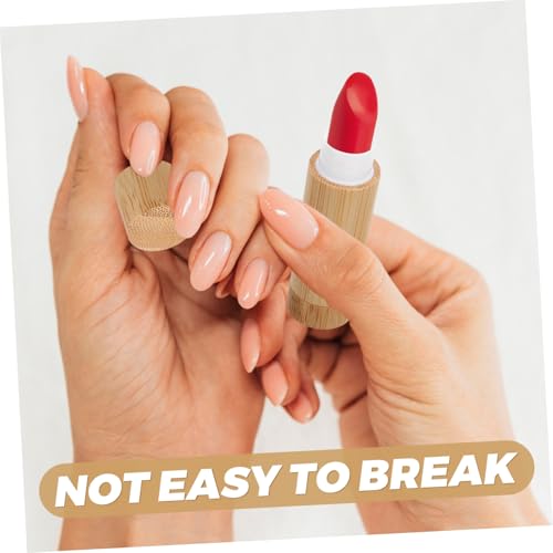 Homoyoyo Leere Bambus Lippenstifthülsen Nachfüllbar Lipgloss Behälter Für Frauen DIY Kosmetik Projekte Umweltfreundlich Natürliche Holz Lippenpflege Reise Zubehör von Homoyoyo