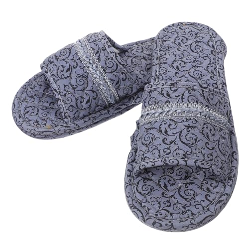 Homoyoyo Leichte Waschbare Hausschuhe für Herren mit Weichem Stoffboden Atmungsaktivem Offenem Zehendesign Rutschfest und für Frühling Sommer und Herbst für Drinnen und Draußen von Homoyoyo