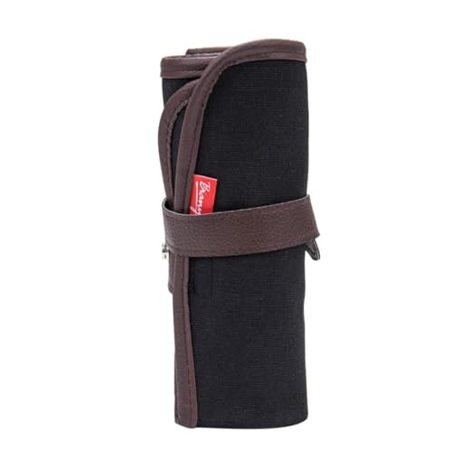 Homoyoyo Leinwand Rollmäppchen mit Großer Kapazität Pencil Wrap Federmäppchen für Künstler und Schüler Tragbare Stiftetasche zum Ordnen von Buntstiften und Schreibutensilien von Homoyoyo