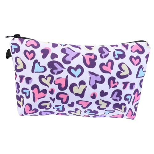 Homoyoyo Leopard Muster Kosmetiktasche Damen Make Up Tasche Reise Schminktasche Multifunktionaler Kulturbeutel Organizer mit Hochwertigem Reißverschluss und Kompaktem Design für Unterwegs von Homoyoyo