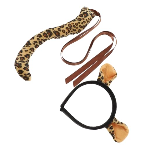 Homoyoyo Leopardenohren Haarreif aus Weichem Robust Genäht Leicht und für Karneval Cosplay Tierkostüm Zubehör Einfach Auszuziehen Tragbar für Damen von Homoyoyo