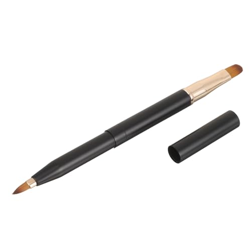 Homoyoyo Lippenpinsel Metall Make up Pinsel Lippenstift Concealer Lidschatten Applikator Tragbar für Frauen Kosmetik Tasche von Homoyoyo