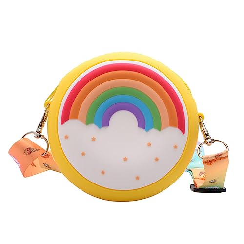 Homoyoyo Mädchen Schultertasche Aus Regenbogenfarbe Praktische Mini Umhängetasche Für Geldbörse Oder Handy Tasche Große Kapazität Für Täglichen Gebrauch von Homoyoyo