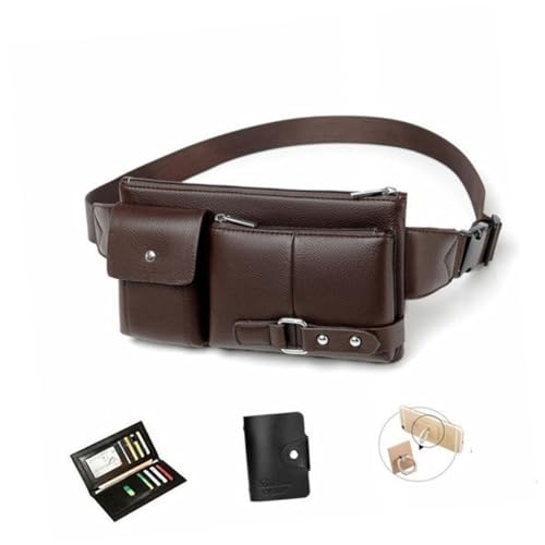 Homoyoyo Männer Multifunktionale Vintage Hüfttasche Umhängetasche PU für Outdoor Aktivitäten Leicht Geräumig Sport Freizeit Homoyoyo Männer Multifunktionale Vintage Hüfttasche Umhängetasche PU für Outdoor Aktivitäten Leicht Geräumig Sport Freizeit von Homoyoyo