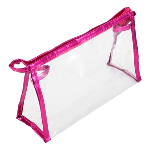 Homoyoyo Mäppchen Bleistiftfall für kleine Bleistifttasche Netter Bleistiftbeutel Klarer Bleistiftbeutel süße Tasche Etui Kleiner Beutel Bleistiftorganisator Fall PVC Rosig von Homoyoyo