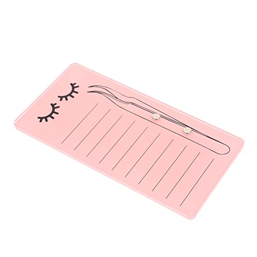 Homoyoyo Magnetische Acryl Wimpernplatte Lash Organizer Wimpern Ablageplatte mit Glatter Oberfläche Langlebig für Wimpernverlängerung und Salon Sowie Heimgebrauch Schwarz von Homoyoyo