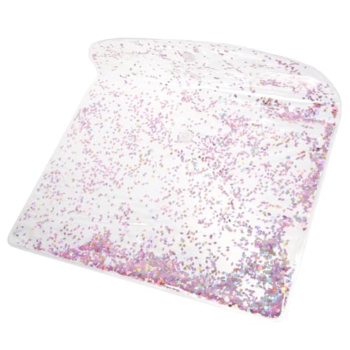 Homoyoyo Transparente Reisetasche Make-up-pinselhalter Make-up-Tasche Organizer Kleine Kosmetiktasche Aus PVC Mit Knopfverschluss Für Reisen Camping Partys Zum Verstauen Und Transportieren von Homoyoyo