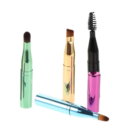 Homoyoyo Make Up Pinsel Set für Augenbrauen Lippen und Lidschatten Tragbar und Kompakt Praktische Lösung für Professionelles Make Up Unterwegs Modisches Design für Reisen von Homoyoyo
