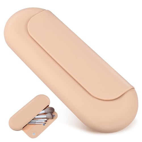Homoyoyo Makeup Pinsel Organizer aus Silikon Praktische Kosmetiktasche für Reisen mit Magnetverschluss Großem Fassungsvermögen und Stylischem Design für Ihre Makeup Routine Homoyoyo Makeup Pinsel Organizer aus Silikon Praktische Kosmetiktasche für Reisen mit Magnetverschluss Großem Fassungsvermögen und Stylischem Design für Ihre Makeup Routine von Homoyoyo