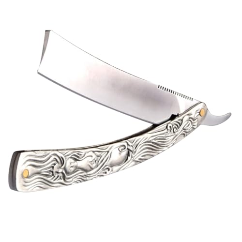 Homoyoyo Manueller Bart rasierer Haarschneider Sicher Hautschonend Kompakt Tragbar für Bart Koteletten Kurze Haare Praktischer Rasierer für Herren Unterwegs und Zuhause von Homoyoyo