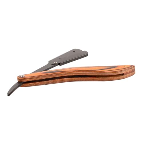 Homoyoyo Manueller Rasiermesser aus mit Holzgriff Faltbarer Tragbarer Rasierer für Herren und Damen Vielseitig für Bartpflege Präzises Rasieren Sicherer Griff für Unterwegs Hause von Homoyoyo