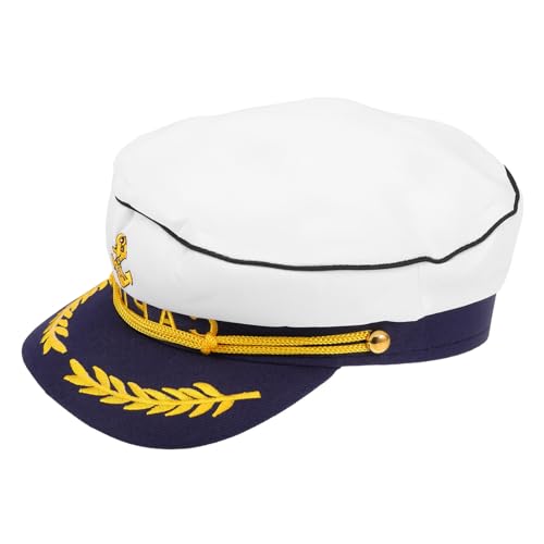 Homoyoyo Matrosenhut Stolzer Regenbogen-kapitänshut Kapitänsmützen Korkhut Tintenfischhut Ballonmütze Kapitänshut Zur Dekoration Hut Kostüm Bootskapitänshut Docker-kappe Polyester von Homoyoyo