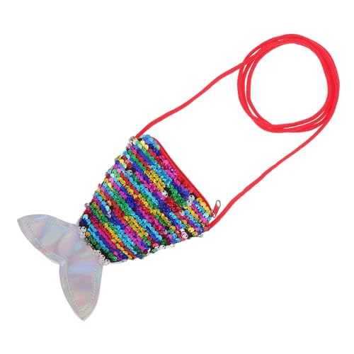 Homoyoyo Mermaid Geldbörse Mit Pailletten Verstellbare Umhängetasche Für Glitzer Portemonnaie Mit Fischschwanz-Design Für Alltag Und Reisen Praktisches Für Partys Und Geburtstag von Homoyoyo