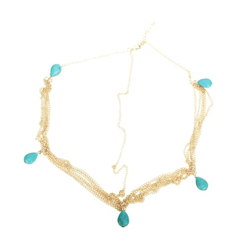 Homoyoyo Mehrlagiges Barock Stirnband mit Quasten für Damen Leichter Legierungs Haarschmuck in Gold Eleganter Hochzeitsschmuck und Modisches Kopfschmuck Accessoire für Frauen und Mädchen von Homoyoyo