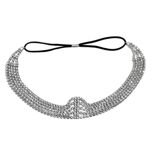 Homoyoyo Mehrschichtiges Silber Haarband mit Elastischem Strass Kopfband Leichter Legierung Stabil Sitzend Modischer Brautschmuck für Damen für Partys und Fotoshootings Homoyoyo Mehrschichtiges Silber Haarband mit Elastischem Strass Kopfband Leichter Legierung Stabil Sitzend Modischer Brautschmuck für Damen für Partys und Fotoshootings von Homoyoyo